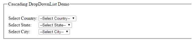 Cascading dropdown