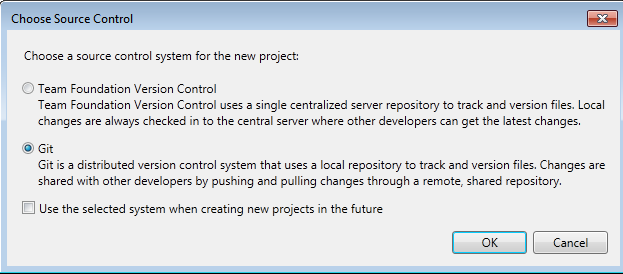 choose source control