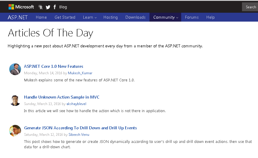 ASP.NET Article of the Day — 7th time